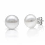 PENDIENTES PLATA 925MM MEDIAS PERLAS - 10MM