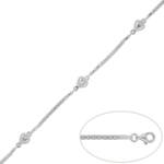 PULSERA PLATA 925MM CORAZONES