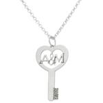 GARGANTILLA PLATA 925MM LLAVE INICIALES