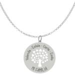 GARGANTILLA PLATA 925MM ARBOL FAMILIA - 25MM