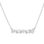 GARGANTILLA PLATA 925MM MAMA + CORAZON