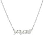 GARGANTILLA PLATA 925MM YAYA + CORAZON
