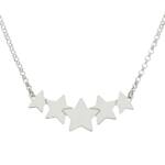 GARGANTILLA PLATA 925MM ESTRELLAS