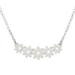 GARGANTILLA PLATA 925MM  MARGARITAS