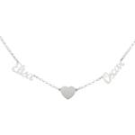 GARGANTILLA PLATA 925MM 2 NOMBRES + CORAZON