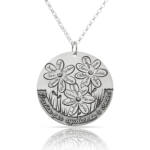 GARGANTILLA PLATA 925MM PROFESORA FLORES - 30MM