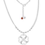GARGANTILLA PLATA 925MM - 4 CORAZONES