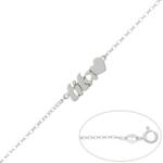 PULSERA PLATA 925MM TITA + CORAZON