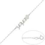 PULSERA PLATA 925MM YAYA + CORAZON
