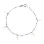 PULSERA PLATA 925MM MINI CHARMS CRUCES