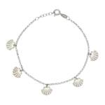 PULSERA PLATA 925MM MINI CHARMS CONCHAS