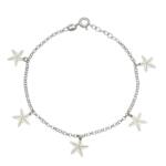 TOBILLERA PLATA 925MM MINI CHARMS ESTRELLA MAR