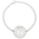 PULSERA PLATA 925MM PROFE + FRASE - 25MM