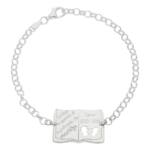 PULSERA PLATA 925MM LIBRO PROFE