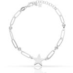 PULSERA PLATA 925MM ESTRELLA + BOLAS