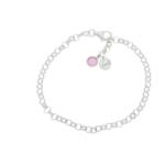 PULSERA MI HISTORIA PLATA 925MM - ROSA