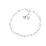 PULSERA MI HISTORIA PLATA 925MM - VERDE