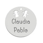 MI HISTORIA - ABALORIO PLATA 925MM NIÑA + NIÑO