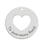MI HISTORIA - ABALORIO PLATA 925MM TE QUEREMOS