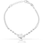 PULSERA PLATA 925MM FLOR + BOLAS