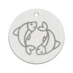 MI HISTORIA - ABALORIO PLATA 925MM HOROSCOPO PISCIS
