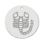 MI HISTORIA - ABALORIO PLATA 925MM HOROSCOPO ESCORPIO