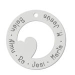 MI HISTORIA - ABALORIO PLATA 925MM CIRCULO