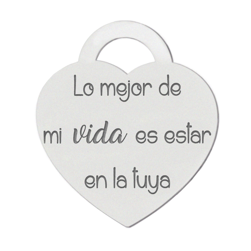 MI HISTORIA - ABALORIO PLATA 925MM LO MEJOR DE MI VIDA