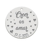 MI HISTORIA - ABALORIO PLATA 925MM CREER ES AMAR