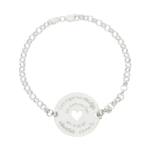 PULSERA PLATA 925MM MADRE Y ABUELA CORAZON + FRASE