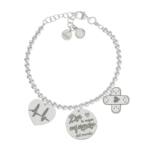 PULSERA MI HISTORIA PLATA 925MM BOLAS ENFERMERA