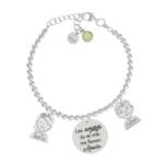 PULSERA MI HISTORIA PLATA 925MM BOLAS AMORES