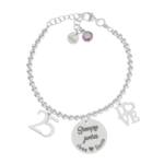 PULSERA MI HISTORIA PLATA 925MM BOLAS SIEMPRE JUNTOS