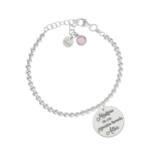 PULSERA MI HISTORIA PLATA 925MM BOLAS MADRINA