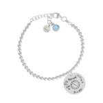 PULSERA MI HISTORIA PLATA 925MM BOLAS NATALICIO
