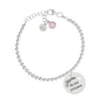 PULSERA MI HISTORIA PLATA 925MM BOLAS PRINCESA