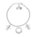 PULSERA MI HISTORIA PLATA 925MM BOLAS TE QUEREMOS