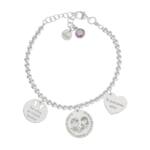 PULSERA MI HISTORIA PLATA 925MM BOLAS ESCUELA