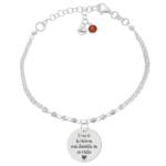 PULSERA MI HISTORIA PLATA 925MM FORZADA + BOLAS - HISTORIA MAS BONITA