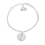 PULSERA MI HISTORIA PLATA 925MM FORZADA + BOLAS - COMUNION