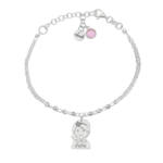 PULSERA MI HISTORIA PLATA 925MM FORZADA + BOLAS - NIÑA COMUNION