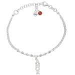 PULSERA MI HISTORIA PLATA 925MM FORZADA + BOLAS - AMOR