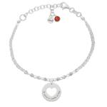 PULSERA MI HISTORIA PLATA 925MM FORZADA + BOLAS - TE QUIERO HASTA EL INFINITO
