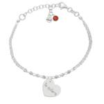 PULSERA MI HISTORIA PLATA 925MM FORZADA + BOLAS - TE QUIERO