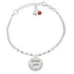 PULSERA MI HISTORIA PLATA 925MM FORZADA + BOLAS - SIEMPRE JUNTOS