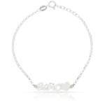 PULSERA SEÑO + CORAZÓN PLATA 925MM