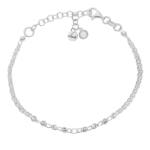 PULSERA MI HISTORIA PLATA 925MM FORZADA + BOLAS - CIRCONITA