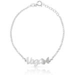 PULSERA PLATA 925MM NOMBRE + MARIPOSA