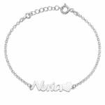 PULSERA PLATA 925MM NOMBRE + CORAZON