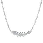 GARGANTILLA PLATA 925MM RASPA PEZ